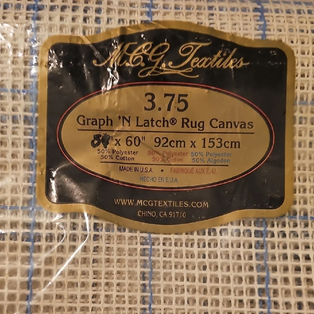 M.C.G. Textiles Graph 'N Latch Rug Canvas